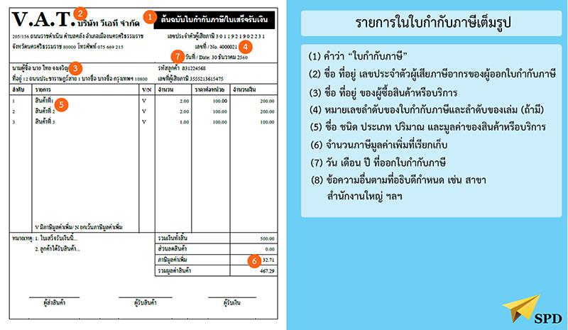 ใบกำกับภาษีเต็มรูป